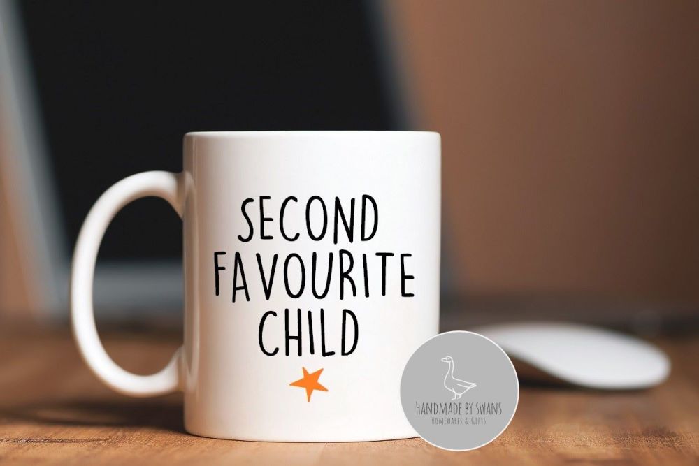 Second favourite child mug