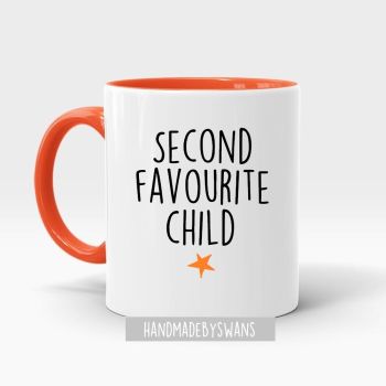 Second favourite child Orange inner mug