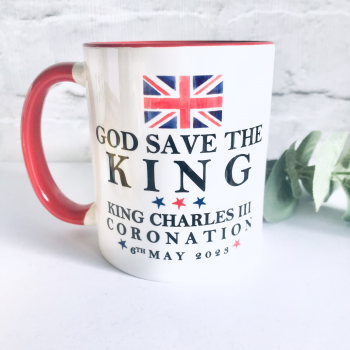 GOD SAVE THE KING. KING CHARLES III COMMEMORATIVE MUG