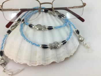 Blue Fish & Shell Glasses Chain