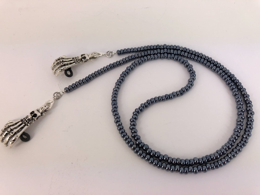 Rustic Skeleton Hand Glasses Chain