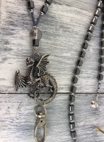 Hematite Dragon Lanyard