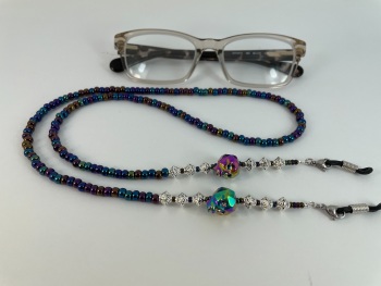 Rainbow Skull Glasses Chain