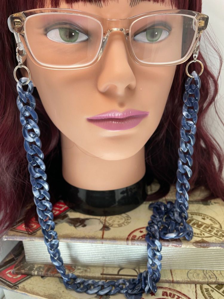 Blue  Acrylic  Link Glasses Chain