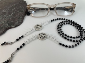 Black Onyx Tree of Life Glasses Chain