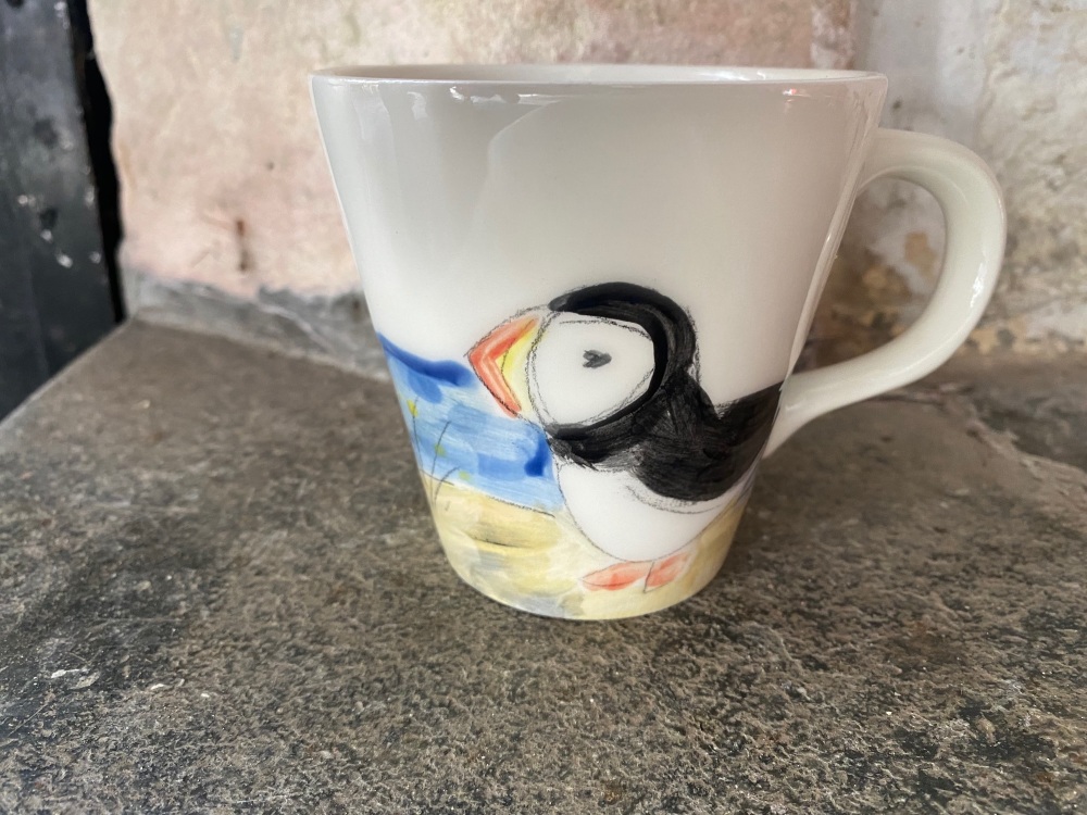 Puffin mug with Seal 
