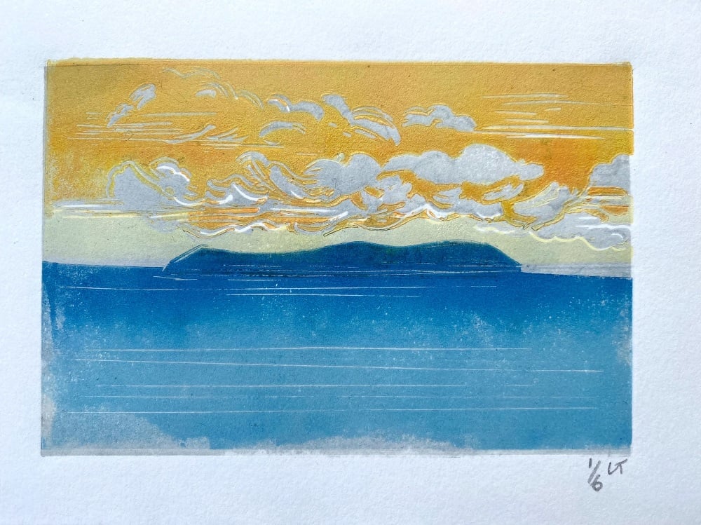 Lundy sunset (with grey clouds) 