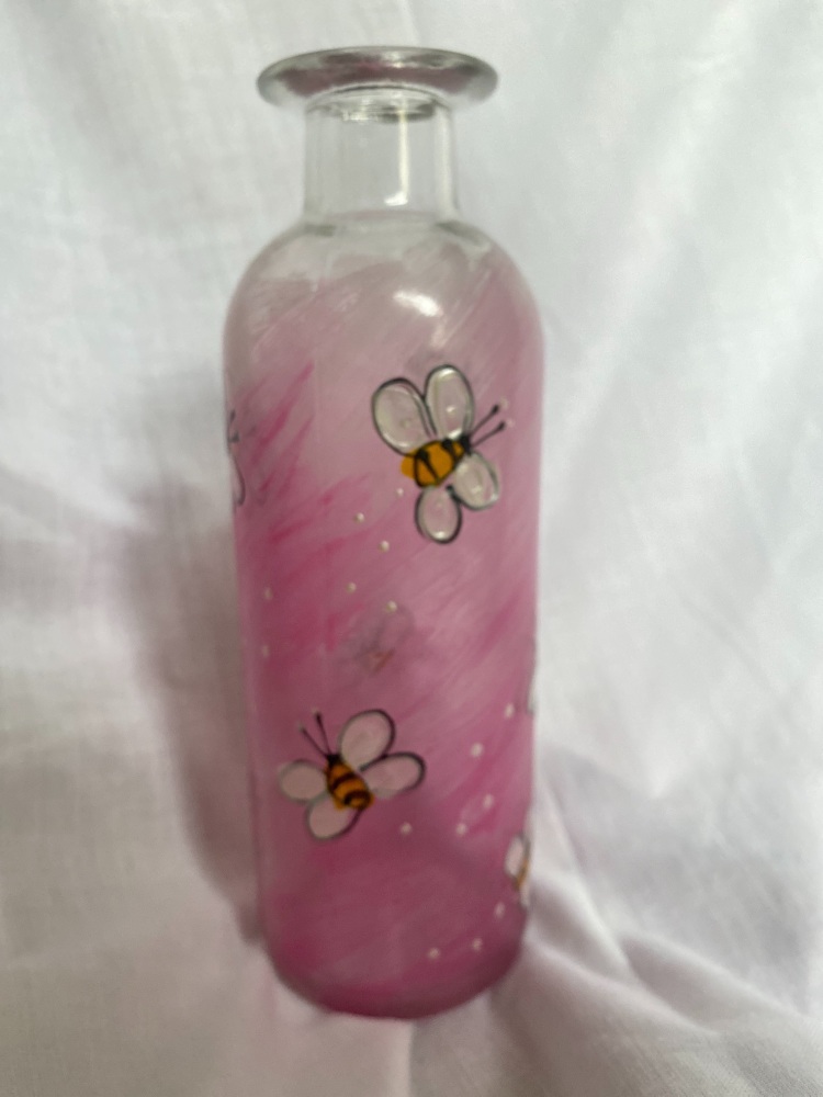 Bee bottle vase 