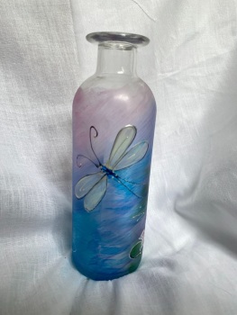 Dragonfly bottle vase 