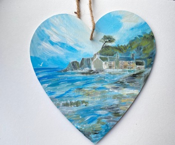 Wooden Heart- The Mill house Lee bay