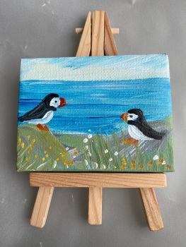 Lundy puffins 