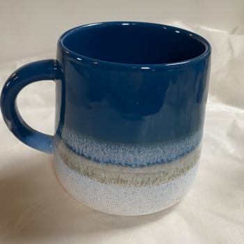 Blue glaze mug
