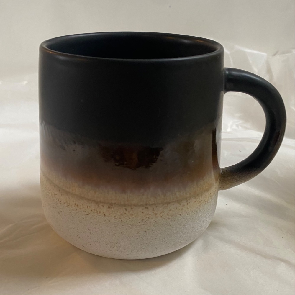 Black glaze mug