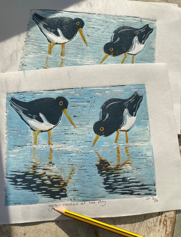 Oyster catchers at leebay