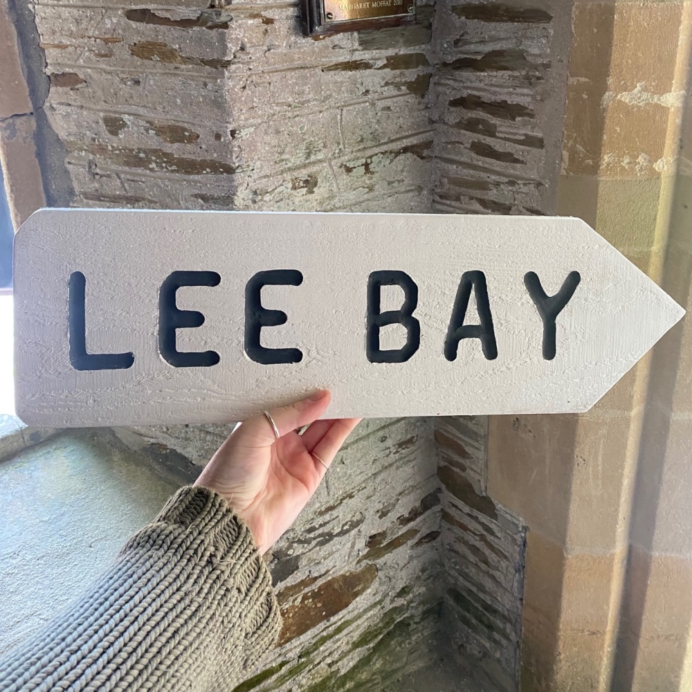 Lee Bay sign