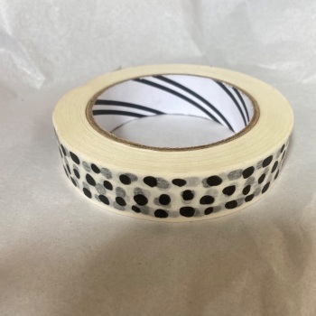 White Dalmatian patterned paper tape