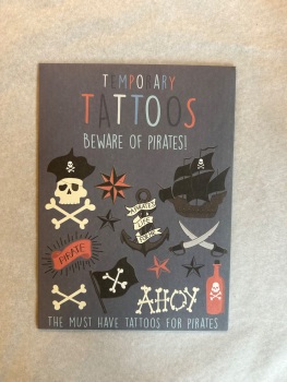 Temporary pirate tattoos