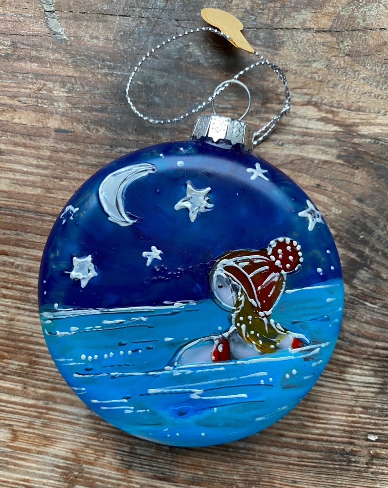 Moonlit swimmer bauble