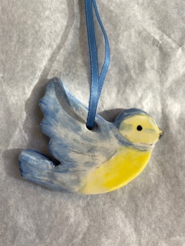 Ceramic blue tit