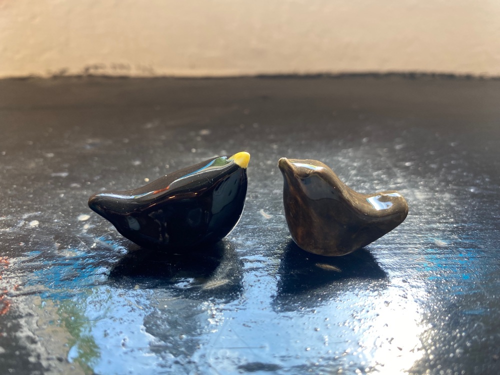 Blackbirds - ceramic
