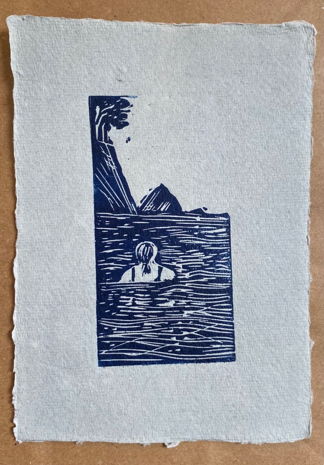 Morning swim, Lee bay