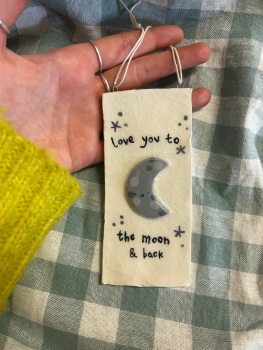 Love you to the moon & back hanger