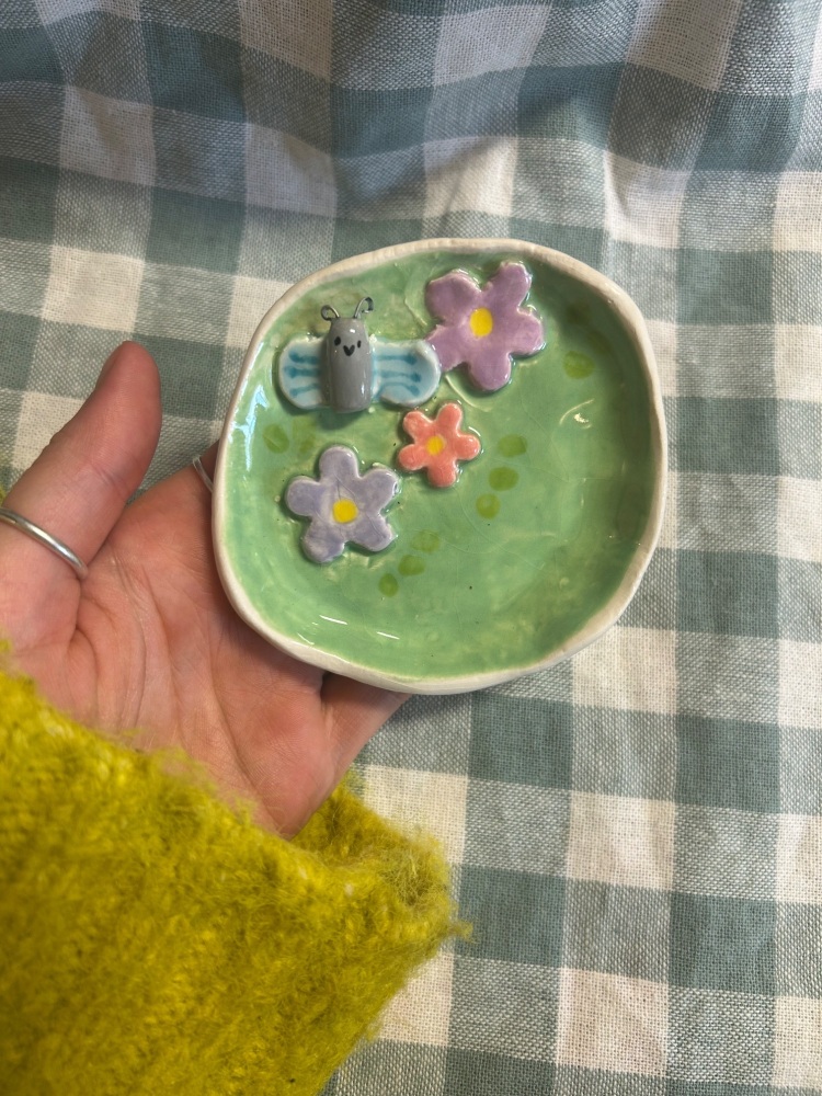 Butterfly trinket dish