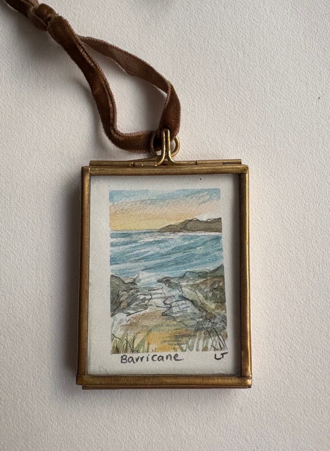 Mini watercolour oh Barricane beach 