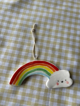 Cloud and rainbow hanger