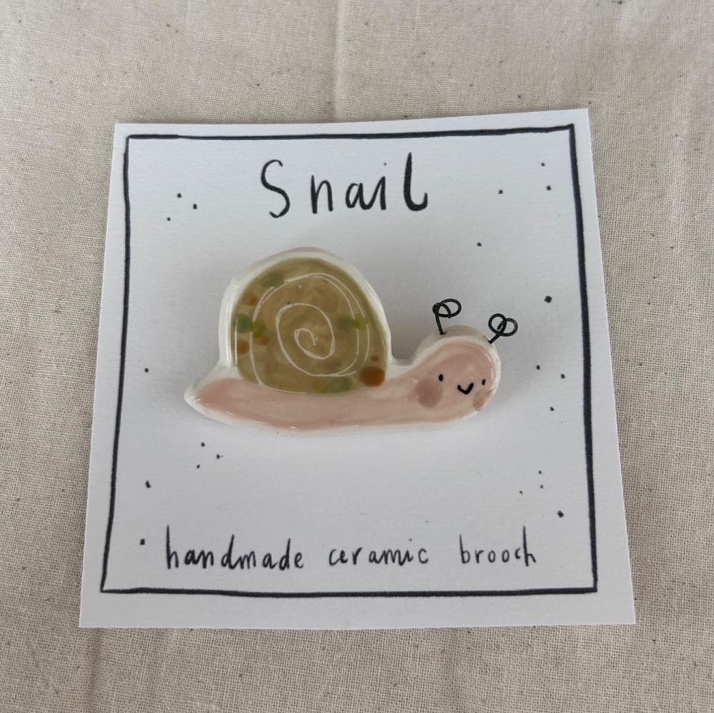 Snail brooch