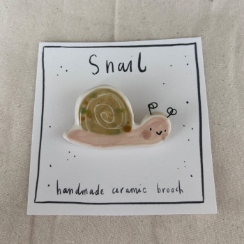 Snail brooch
