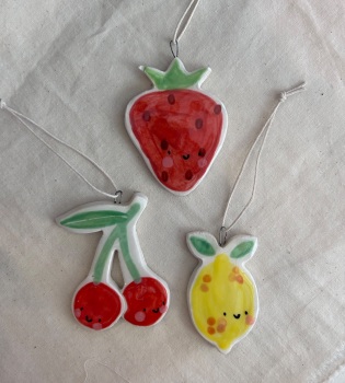 Lemon, Cheery and strawberry hanger set