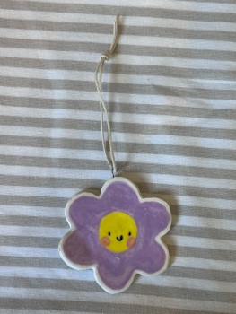 Flower hanger ( purple )