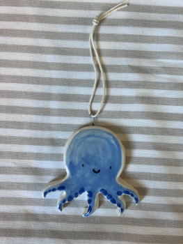 Octopus hanger ( blue )