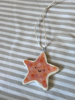 Starfish hanger ( orange )
