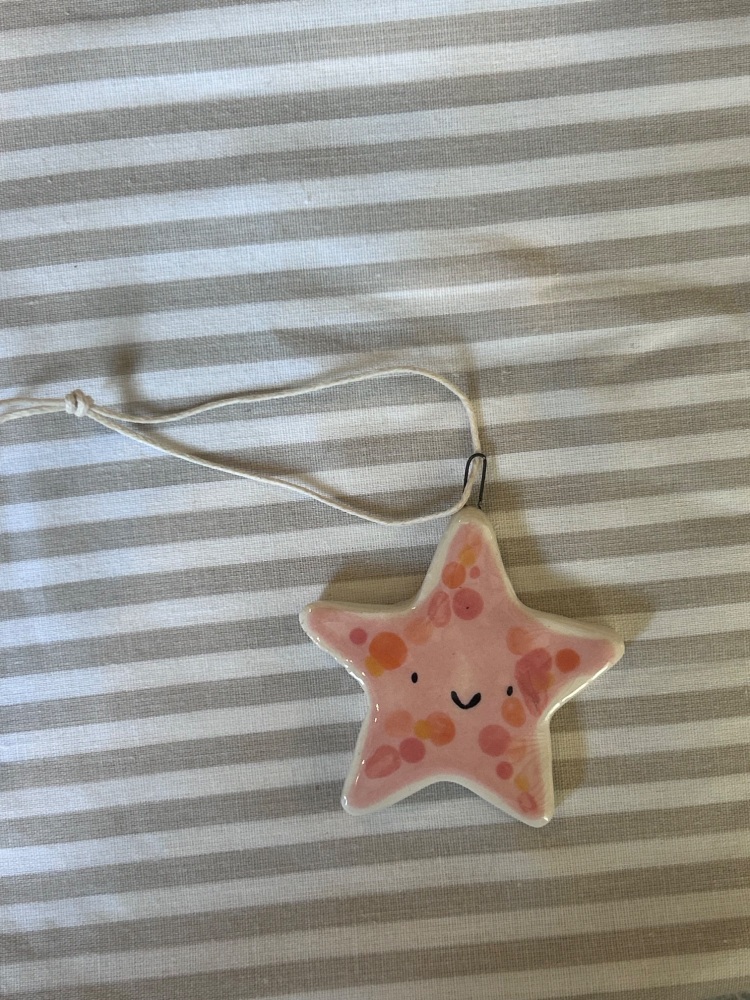 Starfish hanger ( pink )