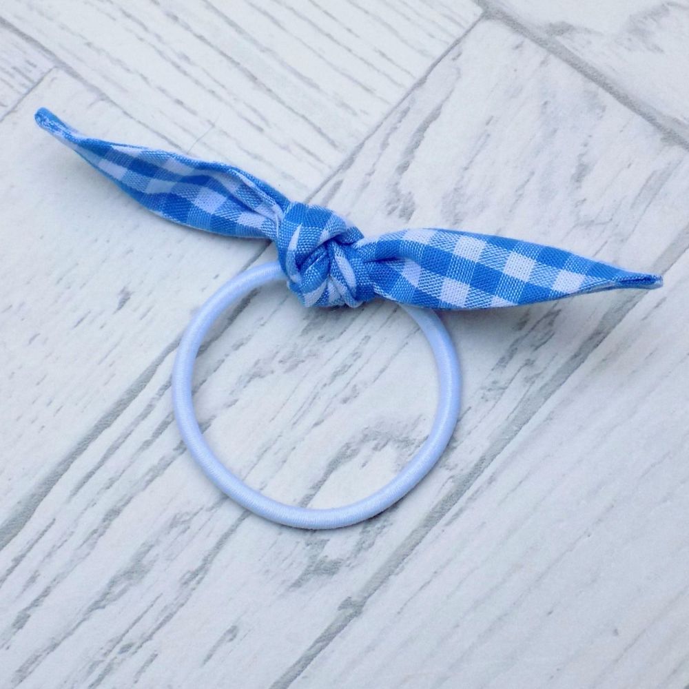 School Colours Gingham Knot Bow