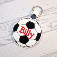Football Personalised Keyring Bag Tag