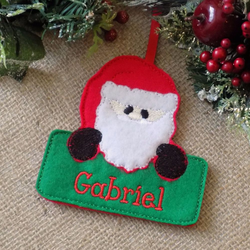 Personalised Santa Christmas Ornament