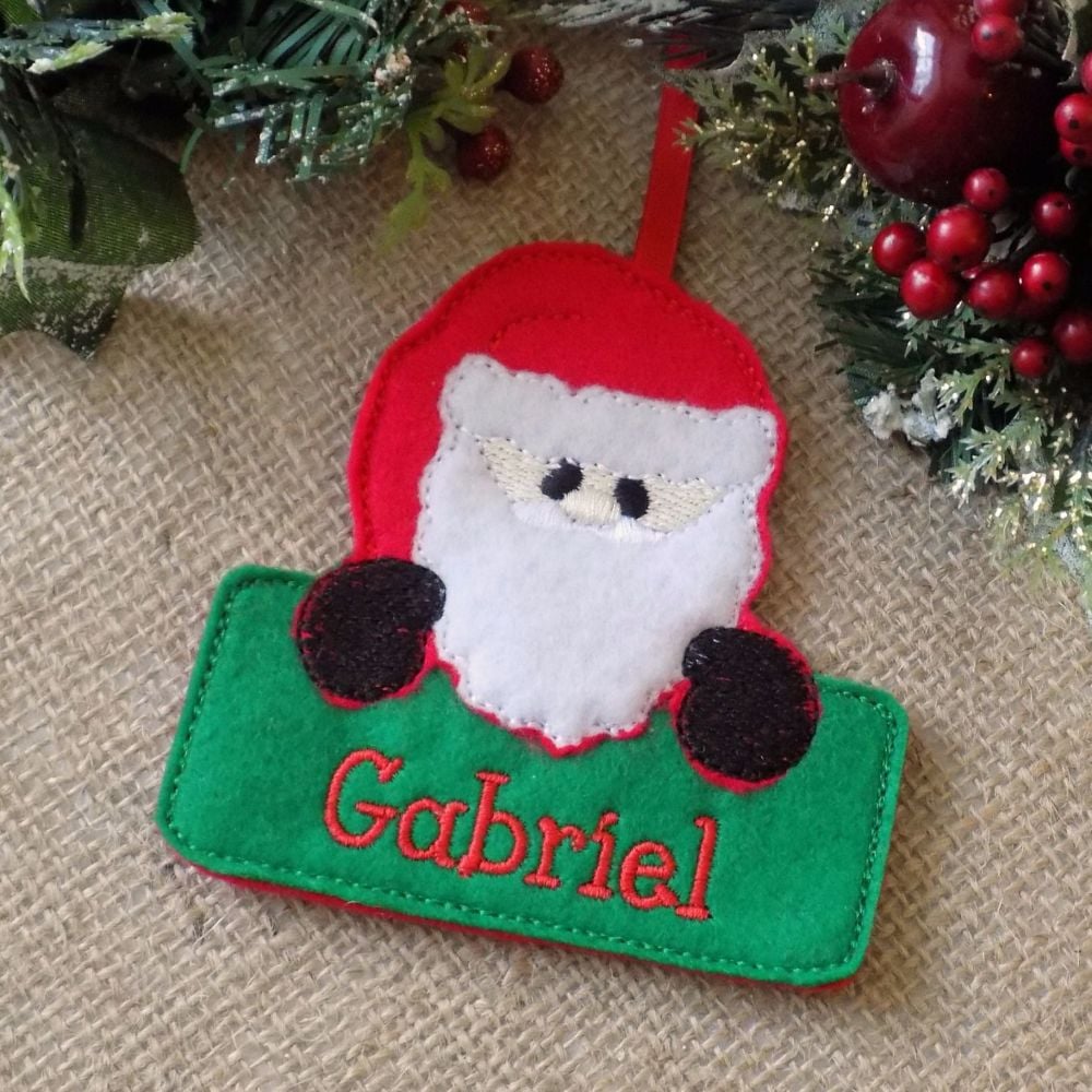 Personalised Santa Christmas Ornament