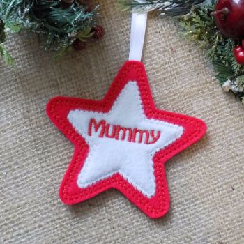 Personalised Star Cookie Christmas Ornament