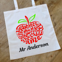 A Teacher Changes the World Personalised Tote Bag
