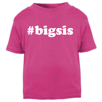 Hashtag Big Middle Little Sibling T-Shirt