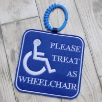 Treat as Wheelchair Sign for Pushchair or Buggy