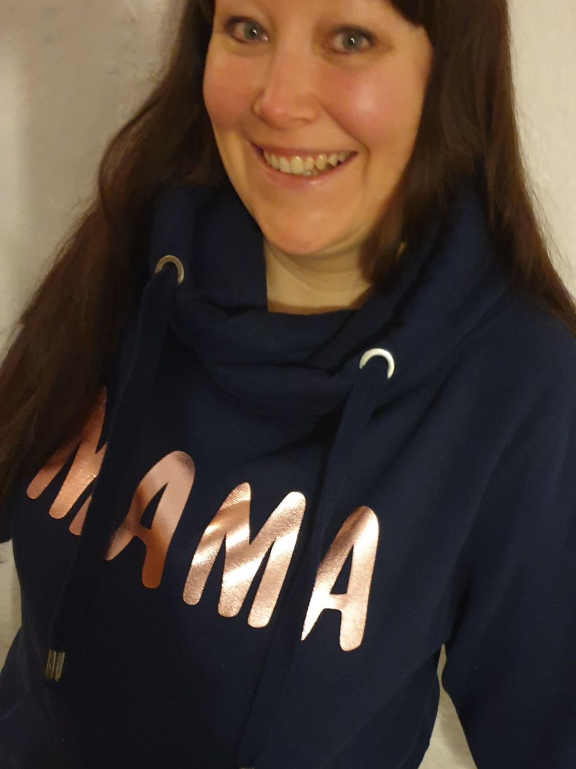 Mama Cross Neck Luxe Hoodie