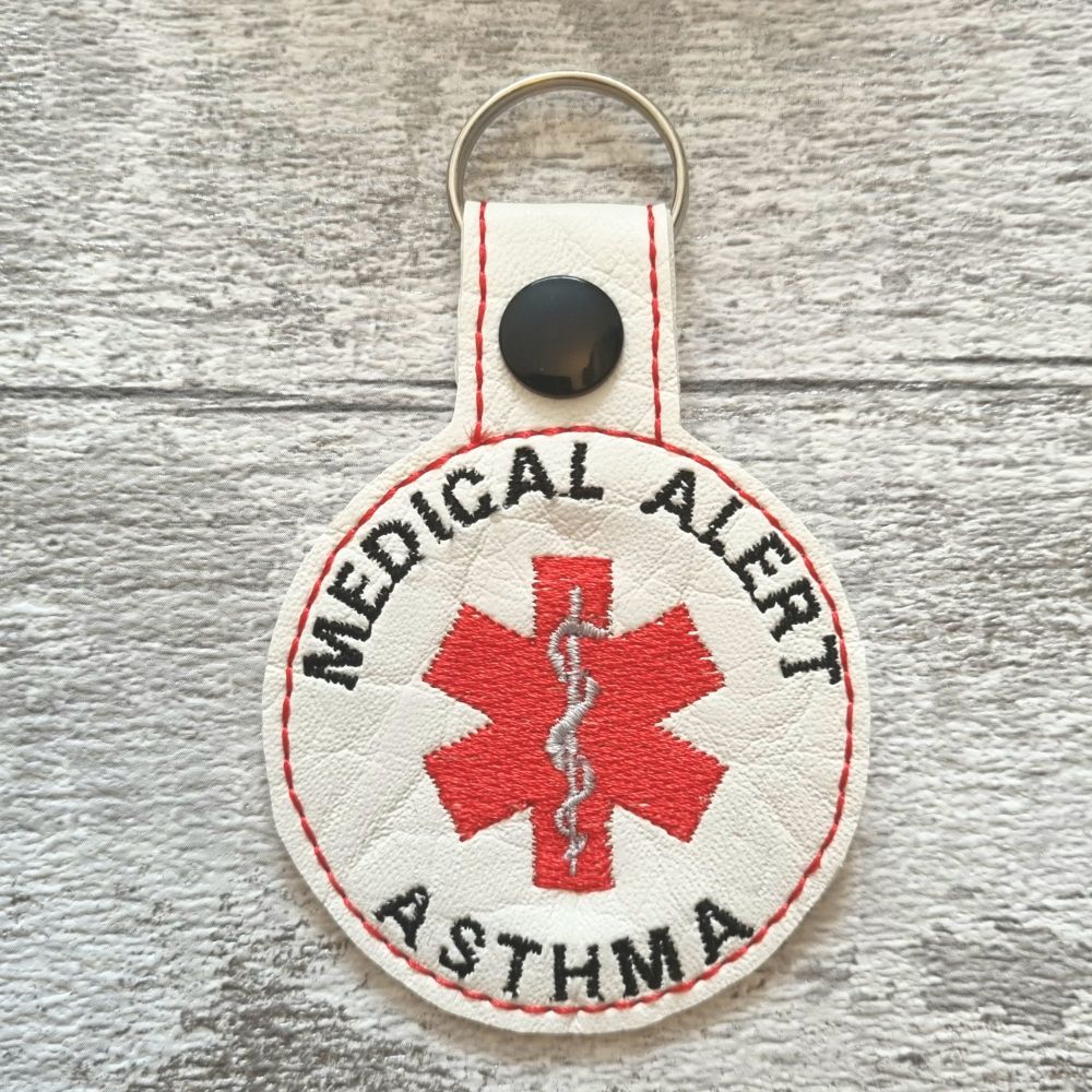 Asthma Medical Alert Keyring