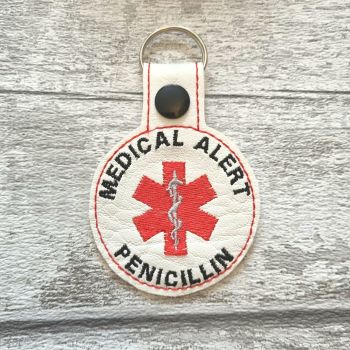 Penicillin Medical Alert Keyring
