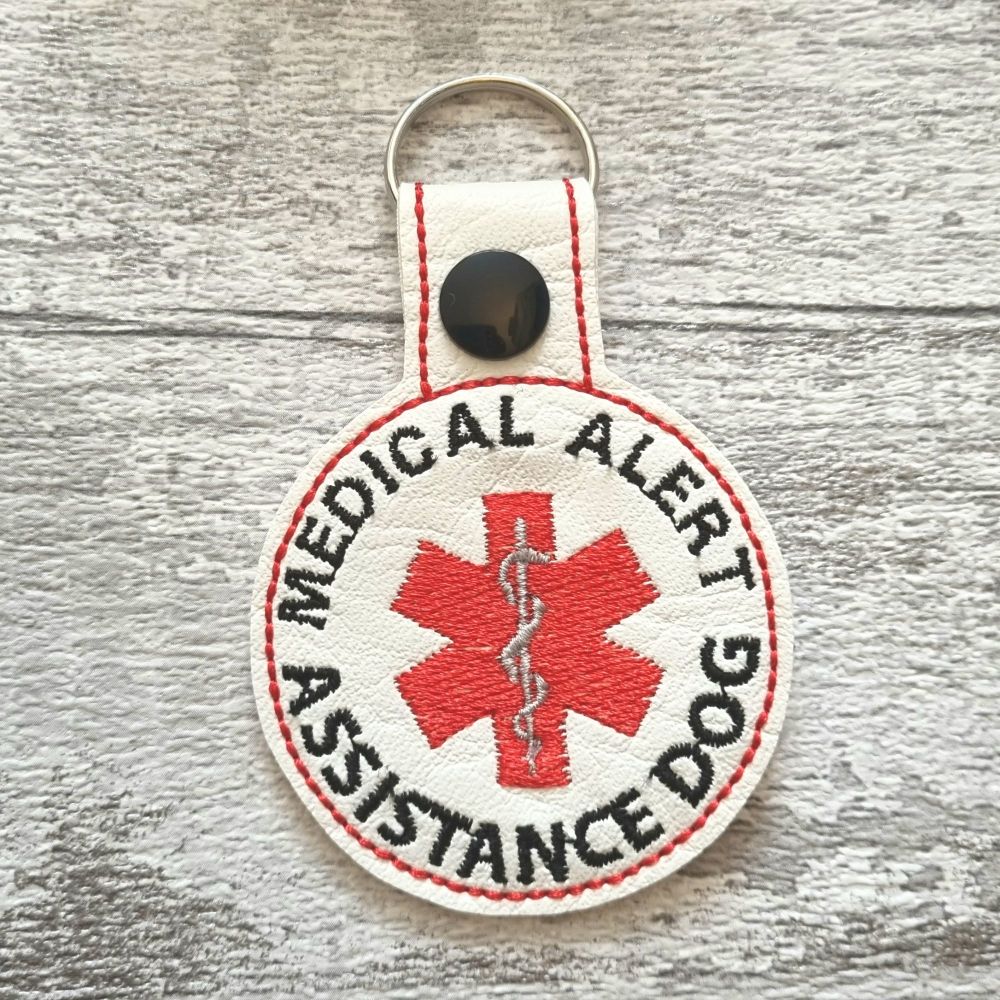 Assistance Dog Medical Alert Keyring