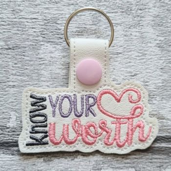 Know Your Worth Motivational Keyring