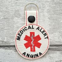 Angina Medical Alert Keyring